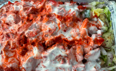 Shahzad’s Halal Food signature dishes Combo Over Rice
Chicken Over Rice
Lamb Gyro